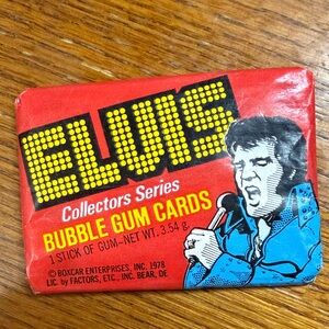 Elvis bubble gum cards. 1978